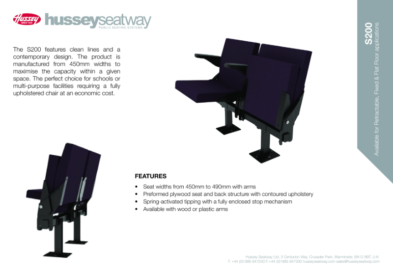 S200 Chair- Product Specification