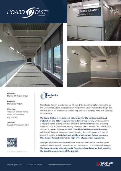 Hoardfast Case Study - Manchester Airport Transformation Programme (Airport)