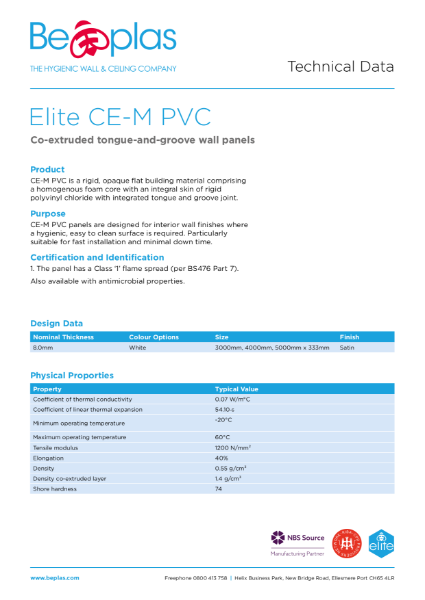 Elite CE-M Data Sheet