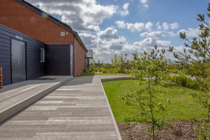 Outdoor decking | Slip resistant | Low maintenance | Composite decking | Cemetery | London