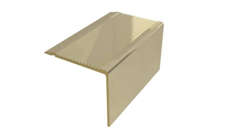 BN1SLR/55 - Brass Ridged Stair Nosing