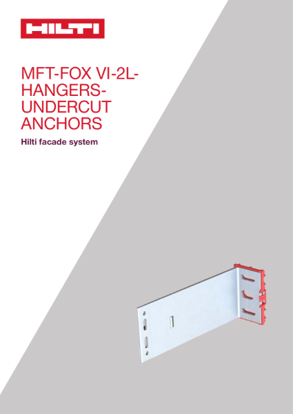 MFT-FOX-VI-2L- Hangers-Undercut-Anchors