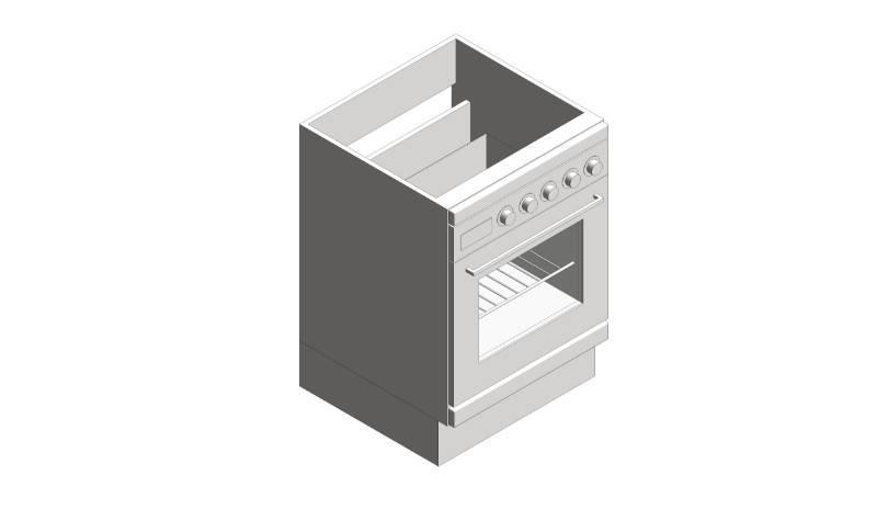 Base Unit - Single Oven Housing