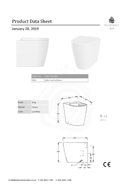 Zaffiro Cone Pan (Rimless)