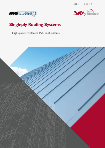 IKO Armourplan PVC single ply roofing membrane brochure