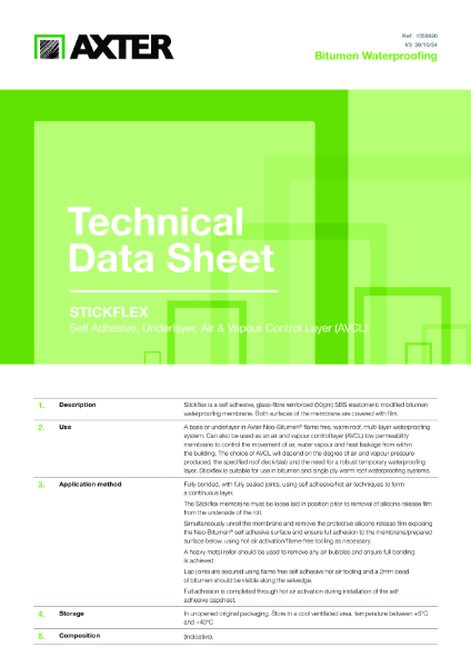 Stickflex Technical Data Sheet