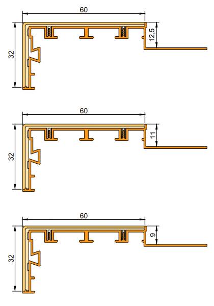 Schlüter-TREP-V - Stair Nosing for Tiled Floors