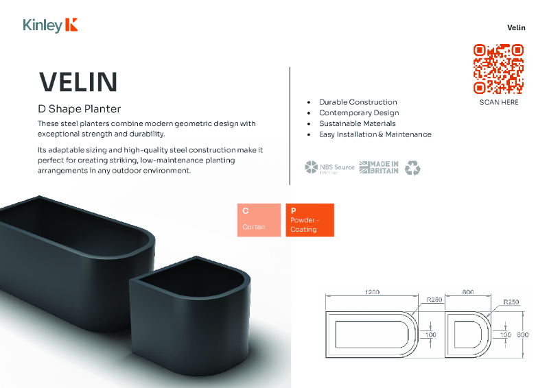 VELIN Specification Sheet + Datasheets