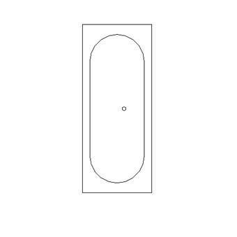 Rectangular double ended bath