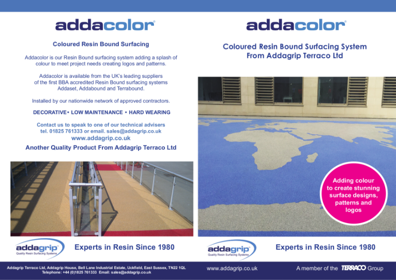 Addacolor Resin Bound Surfacing Brochure