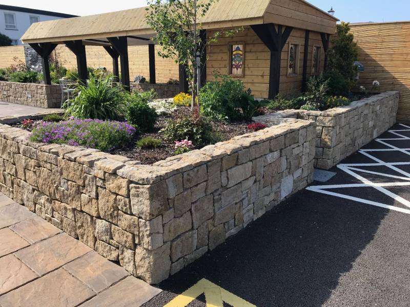 Sandstone Stoneers in the refurbishment of The Waterfront Hotel, Dungloe