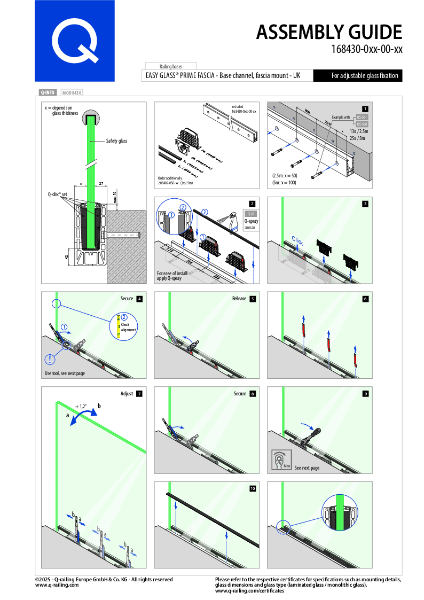 Easy Glass Prime Fascia - fascia mount - Manual