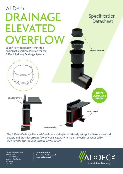 AliDeck Elevated Overflow Data Sheet