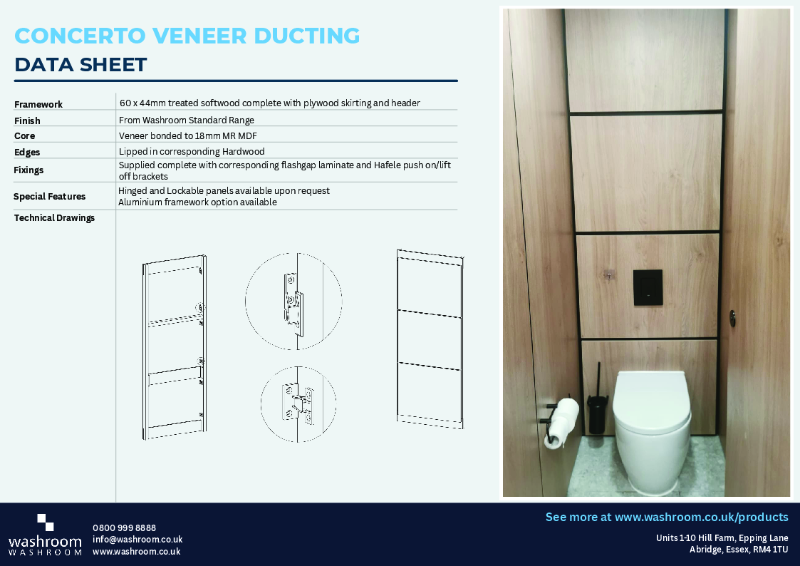 Concerto Veneer Ducting