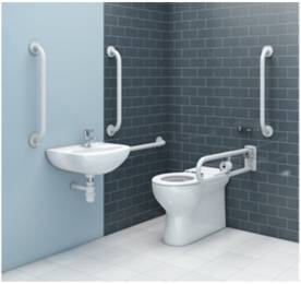 Atlas Deluxe Back-to-Wall Doc M Pack Right Hand Basin