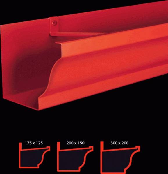 175 x 125 mm moulded gutter