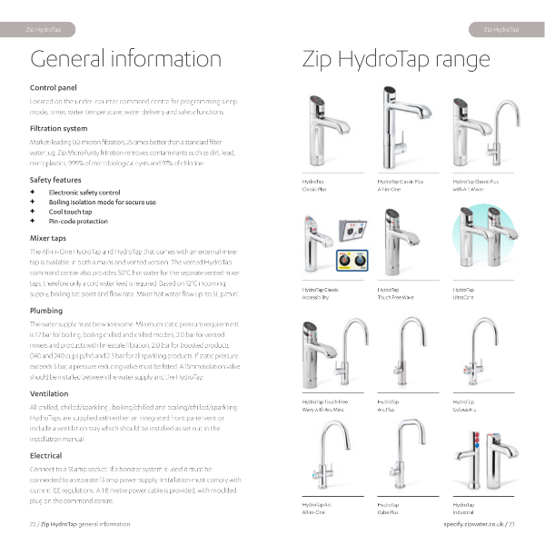 Zip Commercial Product Guide - HydroTap