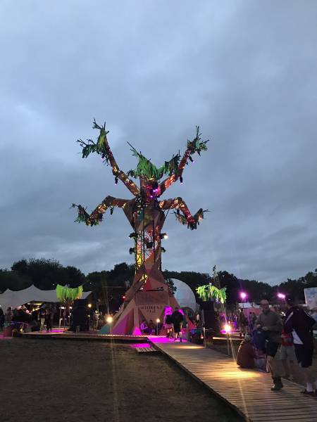 SMARTPLY OSB used for giant tree at Glastonbury 2017