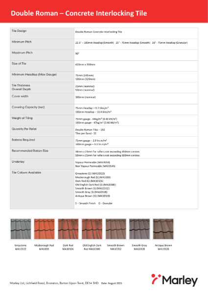 Double Roman Datasheet