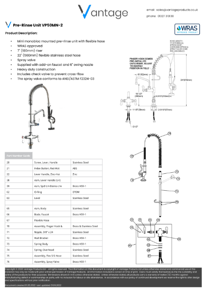 Product Data Sheet - VP50MN-2