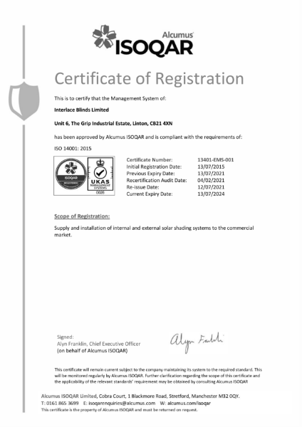 ISO 14001 Environmental Management Systems