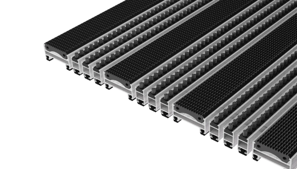 Alu.Profil Matter - Top Clean NOVA XL 22 med Gummi og 3x Børstestrip