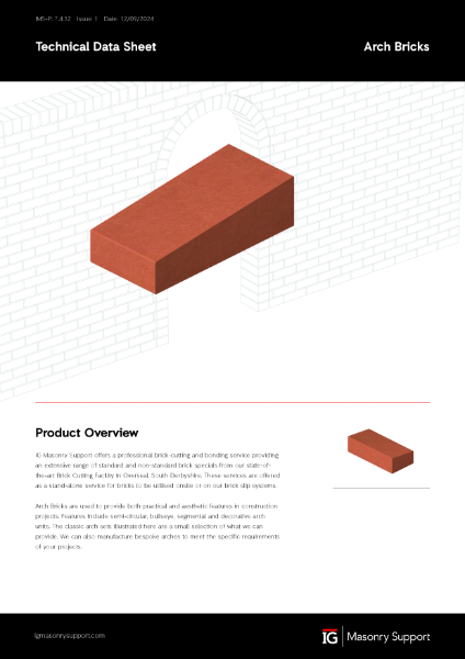 Arch Bricks Technical Data Sheet