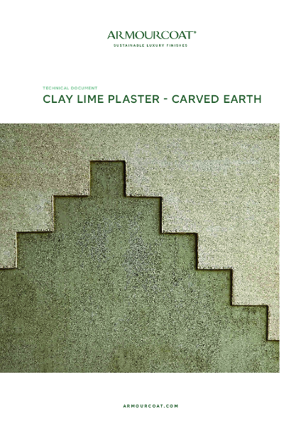 Armourcoat Clay Lime Plaster Carved Earth - Technical Document