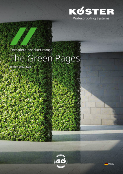 Koster Waterproofing Systems: The Green Pages of Waterproofing and Construction Chemicals