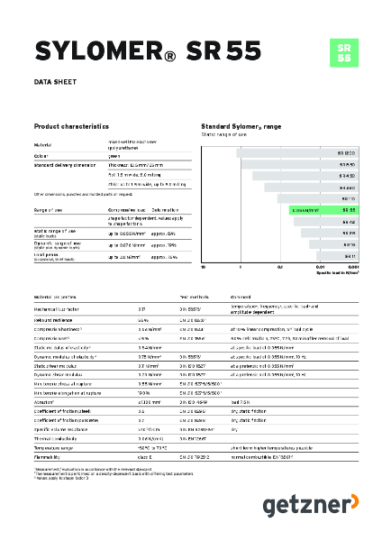 Data Sheet Sylomer® SR 55 EN