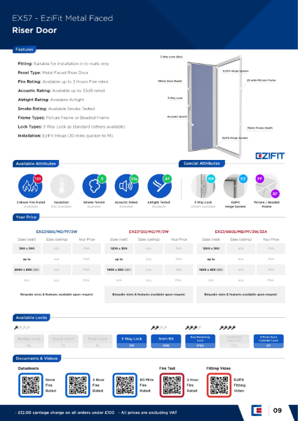 Product Page - EX57 Riser Door Range