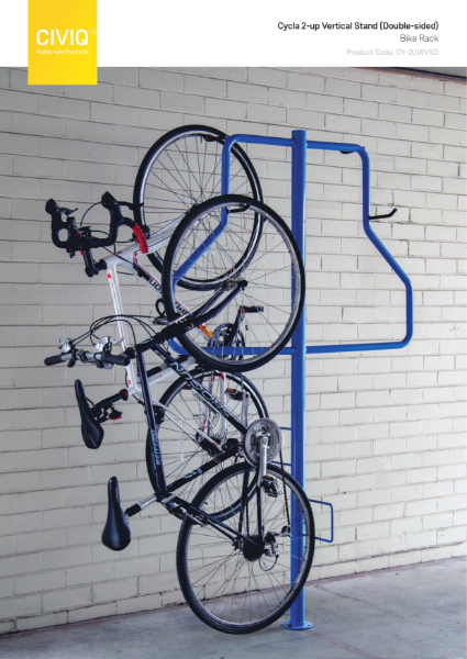 Cycla 2-Up Vertical Stand (Double-Sided) Bike Rack