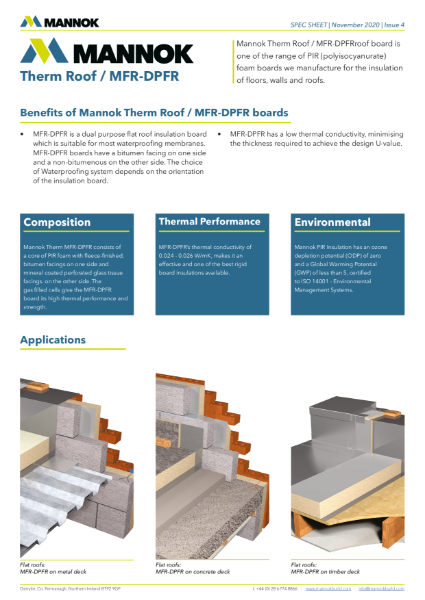 Mannok Therm Roof - MFR-DPFR