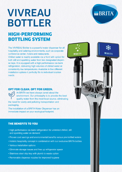 BRITA Vivreau Bottler Datasheet