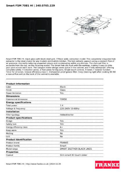 Product Sheet 340.0705.229