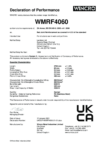 UKDOP-WMRF4060-21-01