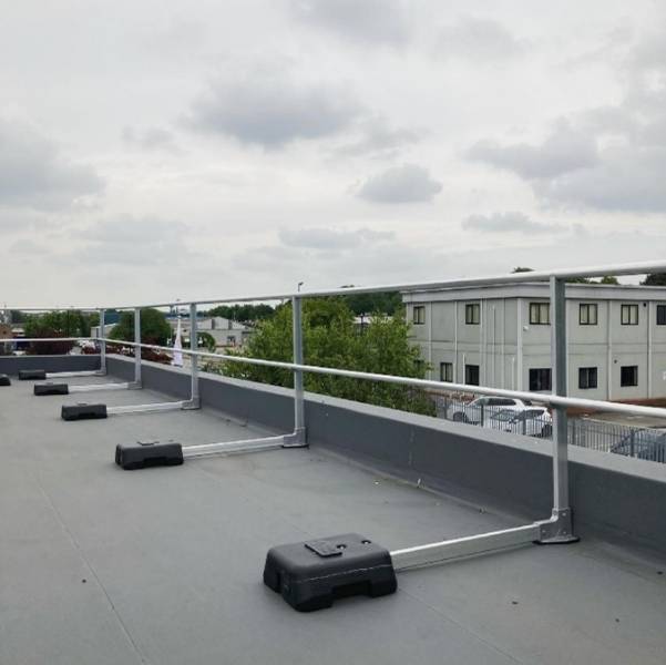 SolidRail Freestanding Guardrail - Freestanding Permanent Guardrail