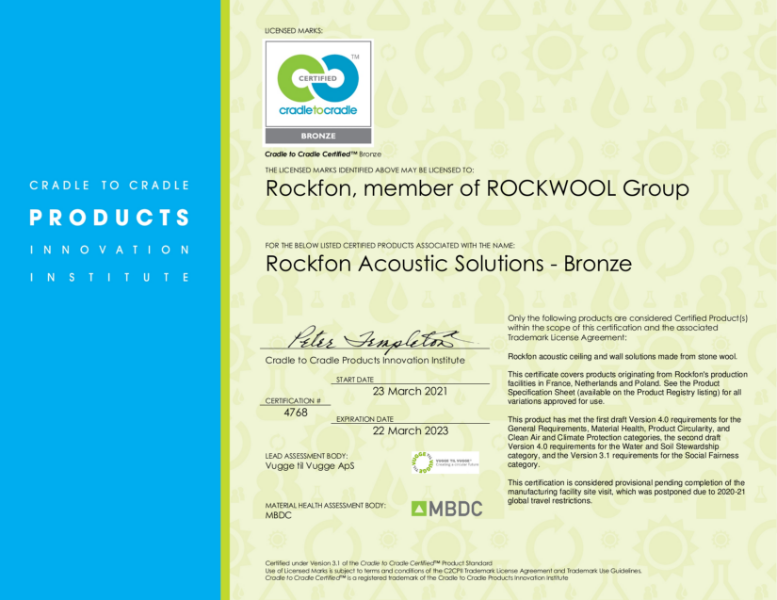 Cradle to Cradle Certified Product Standard - Bronze