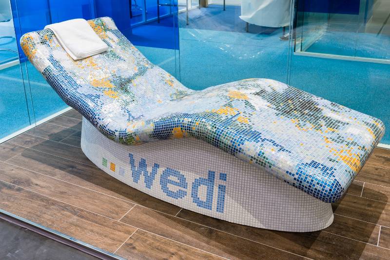 wedi Sanoasa Loungers 1, 2, 3 4 and 5 - Ready to tile loungers made of XPS
