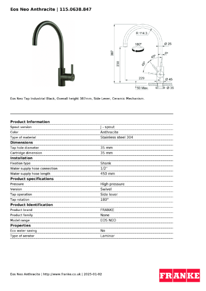 Product Sheet 115.0638.847