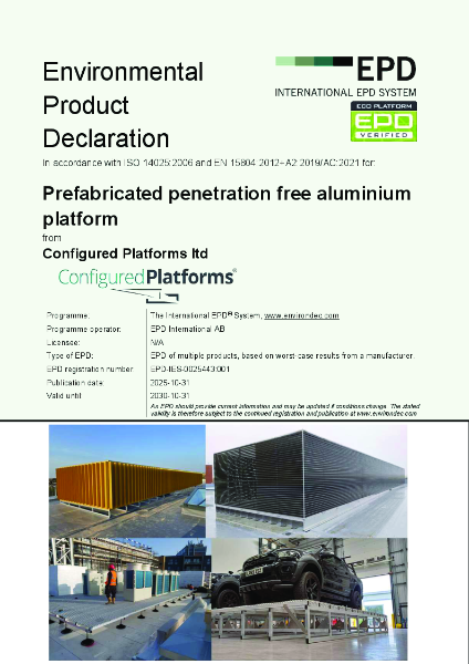 EPD for Datadek Platform