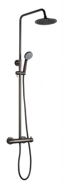 VOS Thermostatic Bar Valve with 2 Outlets, Adjustable Riser and Multifunction Shower Handle