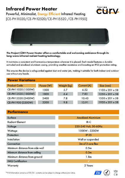 Infrared Power Heater