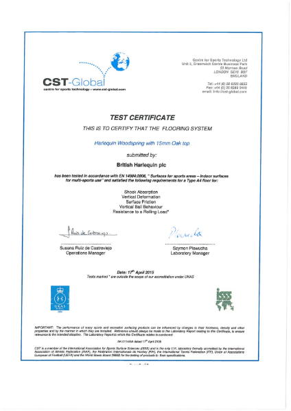 QA Certificate