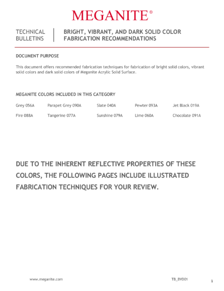 Fabrication Recommendations_Bright, Vibrant and Dark Solid Color