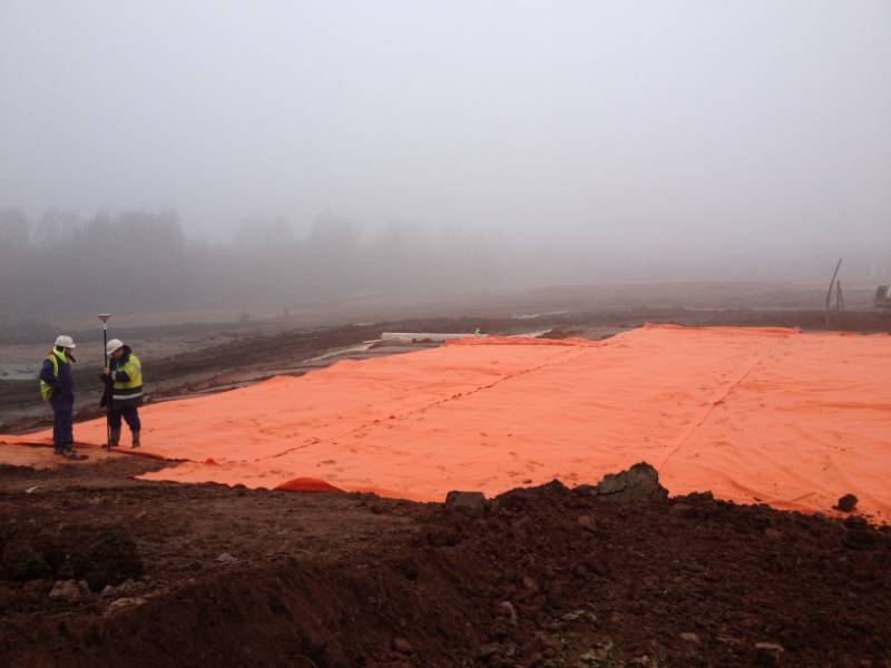 HPS3 Orange Warning Layer Geotextile