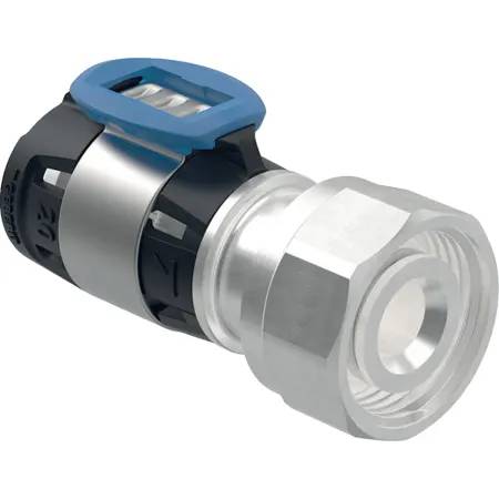 Geberit Flowfit Connector For Euro Cone, With Union Nut