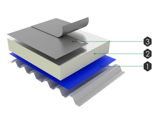 Aluply  PVC Single Ply Reinforced  Mech Fixed Warm Roof