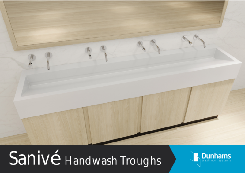 Sanivé® Solid Surface Wash troughs