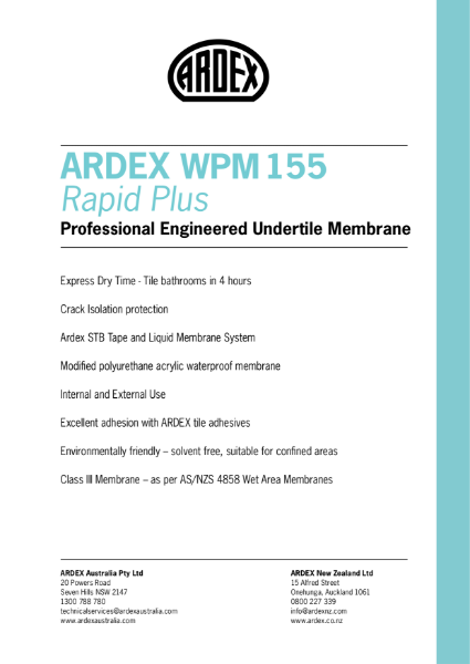 ARDEX WPM 155 Rapid Plus